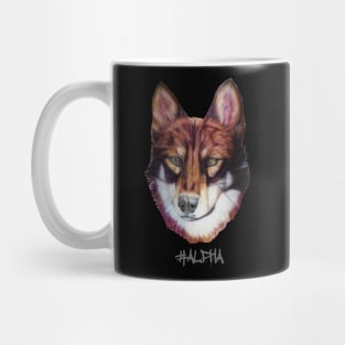 alpha wolf head Mug